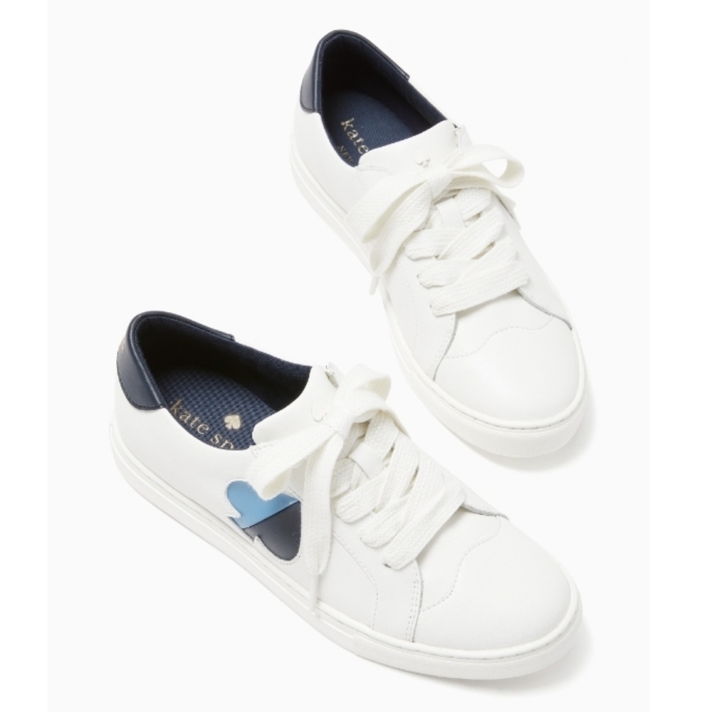 KATE SPADE WHITE & BLUE SNEAKERS, SIZES 10 & 11